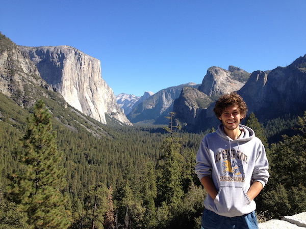 Me at the entrance to Yosemite Valley!